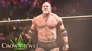 Goldberg RETURN Entrance on WWE Crown Jewel 2024 Highlights [upl. by Aihtnyc]