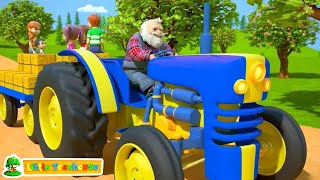 Roues sur le tracteur Comptines pour Enfants et Dessin Animé par Little Treehouse en Française [upl. by Eed]