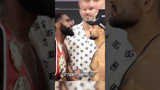 Jaron Ennis STARES DOWN David Avanesyan in FINAL face off at weigh in [upl. by Avelin]