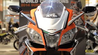 Aprilia RSV4 RR e Tuono V4 1100 video EICMA [upl. by Rehteh]