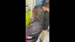 Dreadlocks locing processing with gelsubscribelocshairstylesnaturalhairstylesbraidsusadreads [upl. by Gilleod]