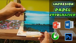 COMO IMPRIMIR EN PAPEL FOTOGRAFICO [upl. by Aurthur]