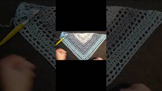 Dreieckstuch häkeln tutorialupnextcrochethäkelnhäkelideendreieckstuchhäkelncrochetscarfdiy [upl. by Anilahs]