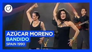 Azúcar Moreno  Bandido  Spain 🇪🇸  Grand Final  Eurovision 1990 [upl. by Edelman919]