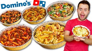 Trying Dominos FULL Pasta Menu Which Is The Best  Fast Food Review [upl. by Ydnac]