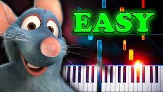 Le Festin from Ratatouille  EASY Piano Tutorial [upl. by Etnom]