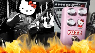 Review amp Demo Fender Hello Kitty Fuzz Effects Pedal Does Pink Make Everything More Metal [upl. by Kisor549]