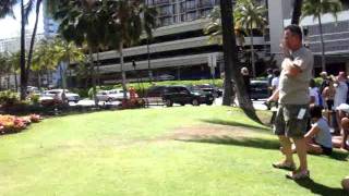 quotHawaii Five0quot Episode 202 filming at Hilton Hawaiian Village 72011 [upl. by Eladnek]