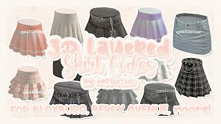 aesthetic 3D LAYERED SKIRT CODES for bloxburg amp berry avenue PT1 roblox aesthetic bloxburg [upl. by Ecnaiva61]