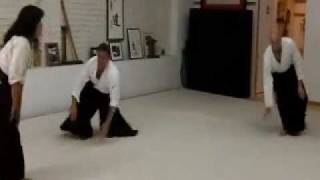 Aikido Girl Against 3 Guys Randori Ginny Breeland [upl. by Nydia]