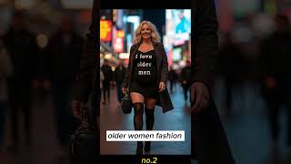 Natural Older Women OVER 60 fashion tips review  Natural older women 60 attractively dressed classy [upl. by Ozmo]