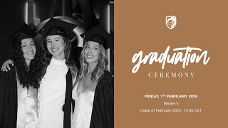 Glion Graduation Ceremony  Masters the 7th of February 2025 [upl. by Arhsub]