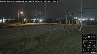 MOKAN Railcams Springfield Missouri BNSF Thayer North Subdivision MP 20470 RECURRENT STREAM [upl. by Kesia]