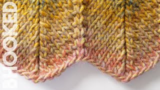 Knit Chevron Stitch StepbyStep Instructions [upl. by Alberik]