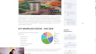 ETF Sparplan  Status  Mai 2018 [upl. by Adolf]