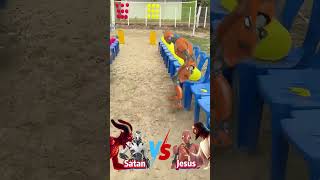 👼Jesus VS 😈Satan [upl. by Ahsiekit656]