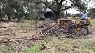 D47U Cat Bulldozer Pushing Trees  April 2021 [upl. by Noeled]