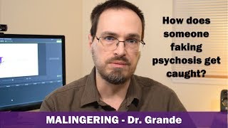 What is Malingering  How do those who fake psychosis get caught [upl. by Jegar]