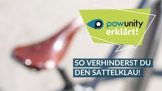 FAHRRADDIEBSTAHLSCHUTZ SO VERHINDERST DU DEN SATTELKLAU [upl. by Mooney463]