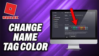 How To Change Roblox Name Tag Color 2024  Quick Help [upl. by Sedicla440]