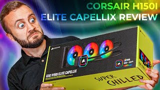 Corsair iCUE H150i Elite Capellix Review More RGB  Commander CORE [upl. by Anilyx]