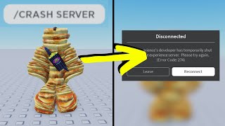 How to make CRASH any roblox server 💀  PLS ROBLOX FIX [upl. by Suoivatram]