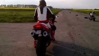 Honda VTR 1000 Firestorm view start up sound [upl. by Enimisaj]