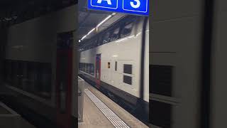 IC2020 Ausfahrt aus Genf Flughafen bahn trainspotting railway train [upl. by Hazrit895]