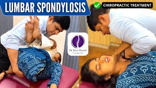 How is LUMBAR SPONDYLOSIS treated with 100 RELIEF Lower Back Pain  Chiropractic  Dr Ravi [upl. by Firehs]