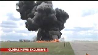 CF18 Fighter Jet Crashed At Lethbridge Canada [upl. by Eyot495]