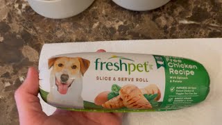 Healthy Dog Food FreshPet Slice and Serve Roll Review [upl. by Kciredes]