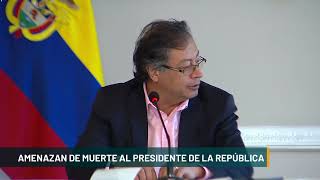 Amenazan de muerte al presidente de la república  Telemedellín [upl. by Nnylirret]