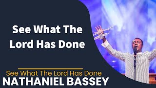 Nathaniel Bassey  See What The Lord Has Done Lyrics Video [upl. by Gnuhn]