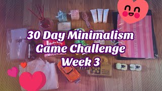 Hoarders Heart 30 Day Minimalism Game Challenge aka “Hoarder Detox” Week 3 [upl. by Wilma]