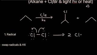 Halogenation Radical Reactions  Organic Chemistry [upl. by Xela155]