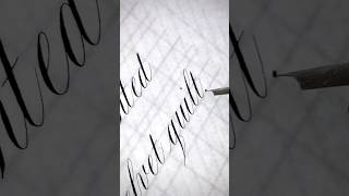 Copperplate Calligraphy calligraphyforbeginners handwriting pointedpencalligraphy art [upl. by Evod]