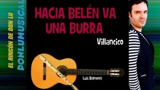 HACIA BELÉN VA UNA BURRA Flauta dulce notas Villancico Spanish carol DONLUMUSICAL [upl. by Lekcim]