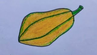 Papaya Drawing Easy How to Draw Papaya Easy Drawing viralvideo easydrawing papayadrawing [upl. by Emlen]