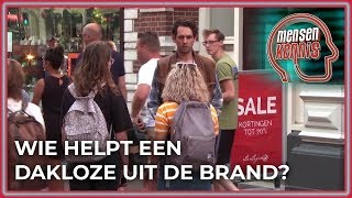 Geef jij geld aan een dakloze  Mensenkennis [upl. by Ahseikan956]