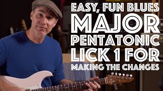 This Simple Major Pentatonic Lick Will Help You Make The Changes  Guitar Lesson Tutorial [upl. by Atnuahsal253]