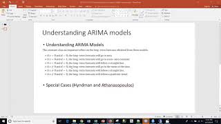 R33 Understanding Non Seasonal ARIMA models using R via RStudio [upl. by Yremrej519]