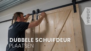 Zelf dubbele schuifdeur maken  Schuifdeur rails [upl. by Svoboda]