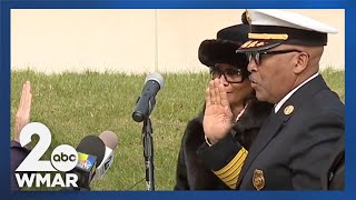 Baltimore Co Fire Department swears in firstever African American Fire Chief [upl. by Miguela957]