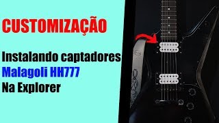 COMO INSTALAR CAPTADORES HUMBUCKER MALAGOLI  O Músico [upl. by Anehsat]