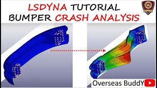 LS DYNA Tutorial  Crash analysis procedure  Step By Step [upl. by Jordan]