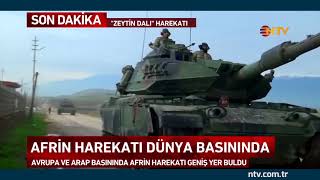 Afrin Harekatı Avrupa ve Arap basınında [upl. by Keligot]