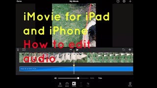 Sound amp volume editing  iMovie for iPad and iPhone [upl. by Ninazan]