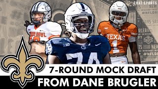 NFL Mock Draft Saints Draft Picks In Dane Brugler’s 7Round 2024 NFL Mock Draft For The Athletic [upl. by Yruama]