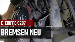 Mercedes E Coupé C207  Neue Bremsen vorne diy tutorial cars [upl. by Stine]