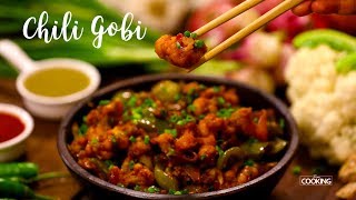 Crispy Chilli Gobi  Chilli Cauliflower  Veg Starter  Indo Chinese Food  Cauliflower Recipes [upl. by Renckens]